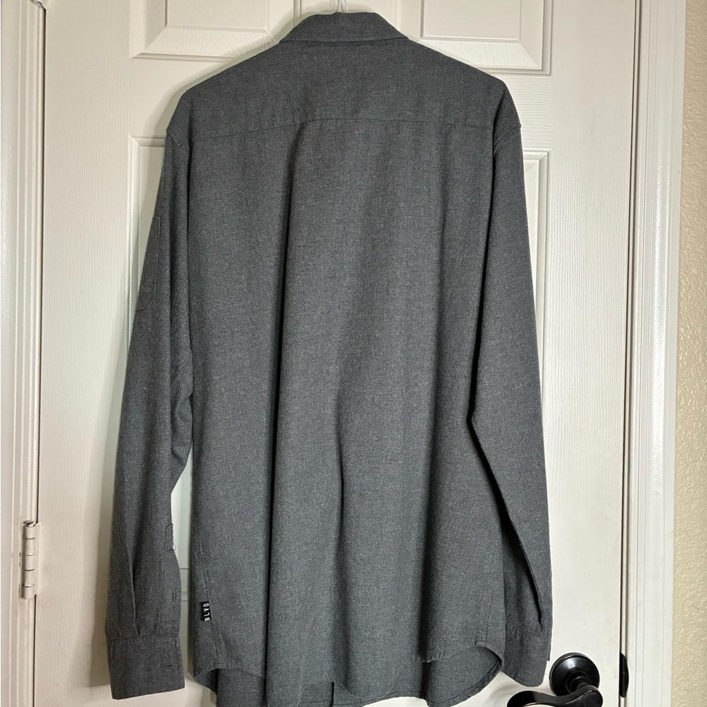 BLVD Dark Gray Casual Button Down Shirt - Picture 6 of 10